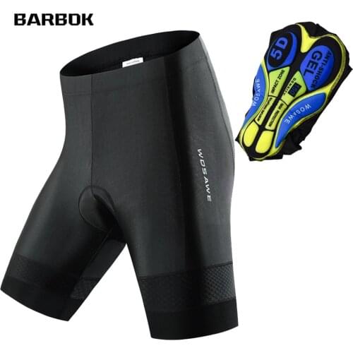 WOSAWE Men Cycling Shorts Pro Bike Team Summer Cycling Short Tights Bicycle MTB Road Bike Trousers Breathable 3D Gel Pad