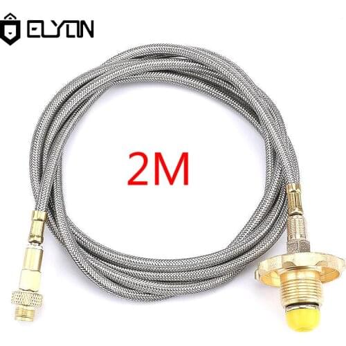 2m Outdoor Camping Stove Extension Line Gas Connecting Pipe Cylinder Connecting Pipe Liquefied Gas Connecting Lines