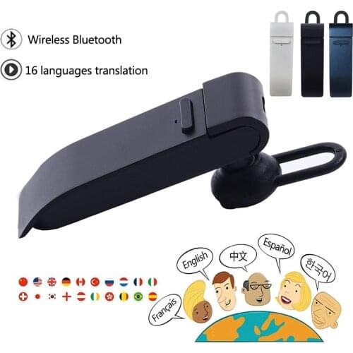 Smart voice translator in 25 languages Smart instant translation headset Instant translation wireless Bluetooth translator heads