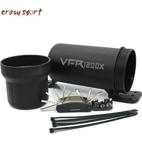 Waterproof Tube Gloves Storage Locker Box For HONDA VFR1200F VFR 1200F 1200X VFR1200X VFR1200 F/X Universal Off-Road With 1 tool