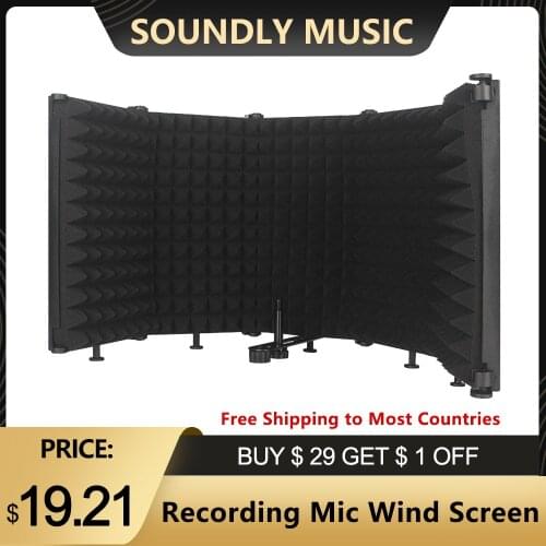 Recording Microphone Wind Screen Board Sound-absorbing Cover Microphone Sound Insulation Screen Sound-proof Plate studio screen