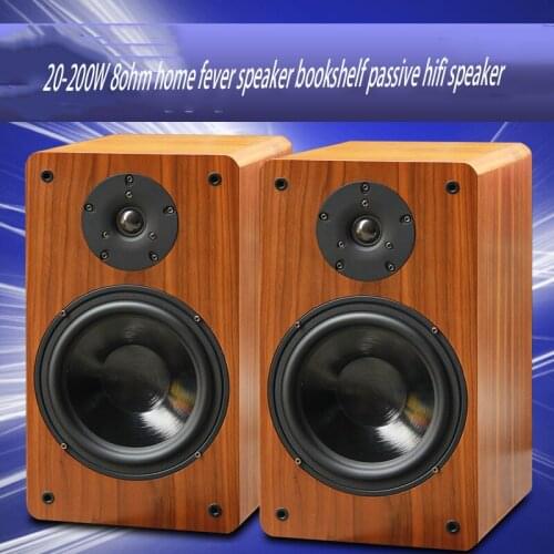 20-200W 8 Inch 8ohm Bookshelf Passive Speaker Diy Hifi High Fidelity Front Home Fever Speaker Tube Amplifier A Pair