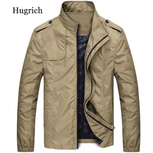 2021 Spring Autumn Casual Solid Fashion Slim Bomber Jacket Men Overcoat New Arrival Baseball Jackets Mens Jacket M-6Xl Top