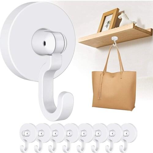 9Pcs Adhesive Wall Hooks Holder For Hanging Hat, Clothes, Handbag, Shower Wall Hanger Towel Hooks For Bathrooms, Door-ABUX