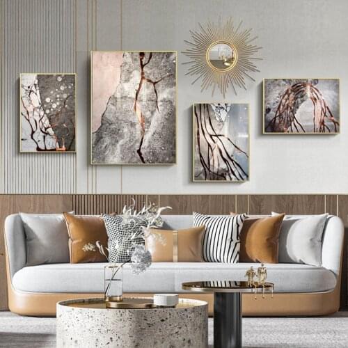 Abstract Marble Picture Canvas Painting Wall Art Minimalist Modern Art Luxury Poster and Print Home Decor for Living Room Design