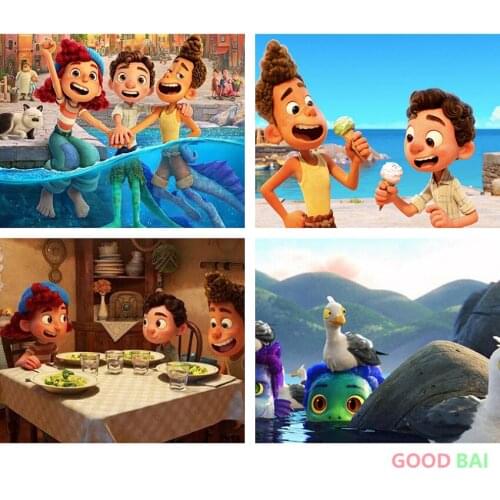 Diamond Painting Disney Luca Cross Stitch Kits 5D DIY Children‘s Room Decor Mosaic Diamond Embroidery Christmas Gift