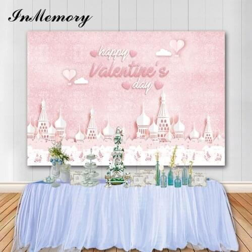 InMemory Valentines Day Photography Background Castle Love February 14 Valentine Backdrops For Photo Studio Photocall