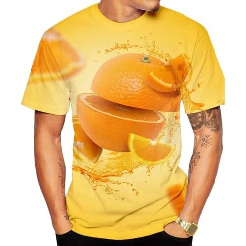 Unisex Design Hot Sale 3D Fruit Digital Printed Newest Fashion Cool T-shirt Plus Size XS-5XL