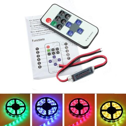LED Strip Controller Mini Dimmer RF Remote DC 5V 12V 24V Controller For LED 5050 2835 Strip Single Color