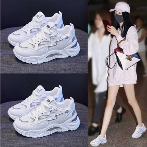 Women Casual Shoes Fashion Breathable Walking Mesh Flat Shoes Woman White Sneakers Women 2021 Tenis Feminino Female Shoes