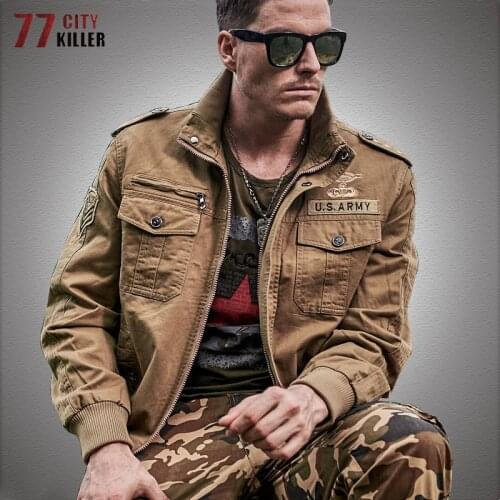 Big Size 6XL Military Jacket Men Autumn Cotton Bomber Jackets Coat Mens Casual Pilot Army Cargo Slim Fit Jackets Hommes Veste