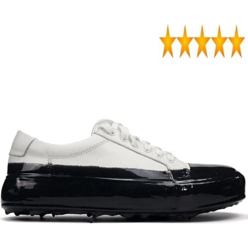 Lace Mens Designer Up Vintage Cow Genuine Leather Casual Trainers Male Runway Footwear Colors Mixed Thick Platform Shoes