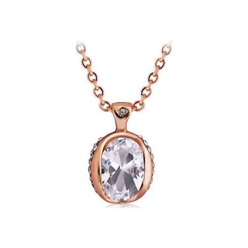 JS N191 AAA Quality Zircon Necklace Gold Filled Fashion Jewelry 2014 Trendy Accessories
