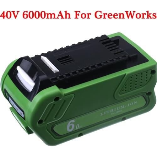 40V 6000mAh Rechargeable Replacement Battery For Creabest 200W GreenWorks G-MAX GMAX 29462 29472 22272 29252 25312 29717 Battery