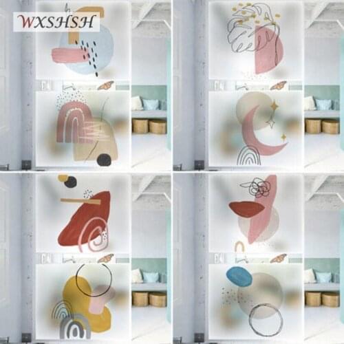 40cmx100cm Electrostatic Window Film Custom Size Water-Proof Private Frosted Glass Sticker For Window Door Cabinet Table Surface