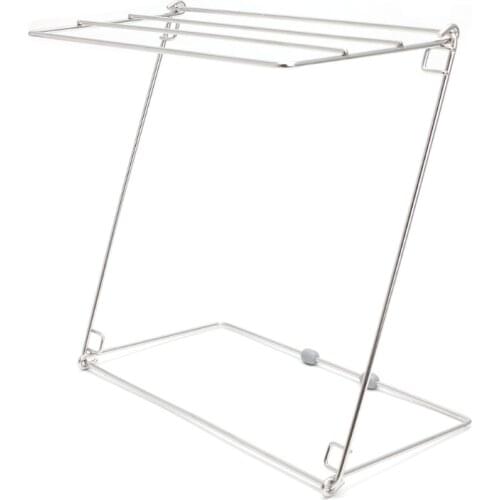 Drop Ship. Foldable Towel Rack Bathroom Stainless Steel Organizer Standing Laundry Shelf