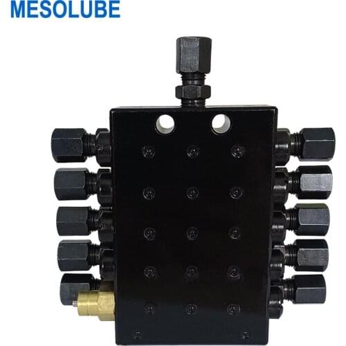 Mesolube 10-outlet Grease Distributor Lubricant Metering Device Distribution Valve for Progressive Lubrication System