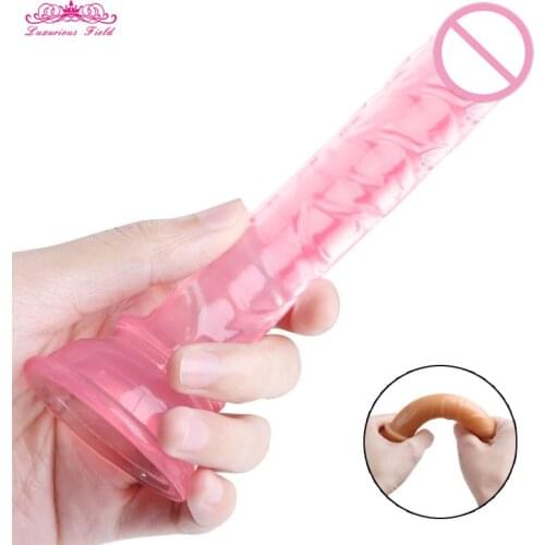 Realistic Dildos Bullet Vibrator Anal plug sex toys for women Strong Suction Cup Anal Vibrator Butt plug Jelly Dildos for Woman