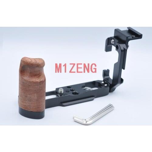 XA7 wooden Vertical Quick Release L Plate/Bracket hand Grip holder for Fuji FUJIFILM X-A7 camera RRS tripod