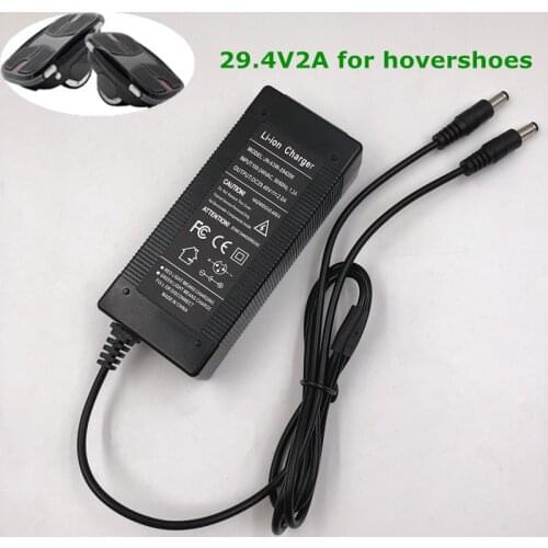 29.4V 2A Hovershoes Battery Charger For Electric Sakteboard Hovershoes Self Balancing Smart Electric Hover Roller Skates Shoes