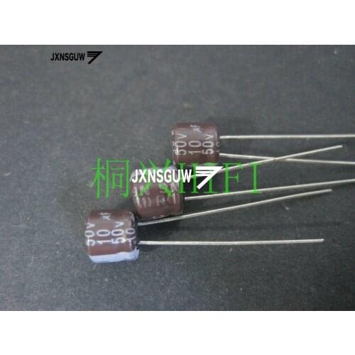 20PCS Original SAMYOUNG KRE 50V10UF 6X5MM Brown Aluminum electrolytic capacitors 10uF/50v 10UF 50V