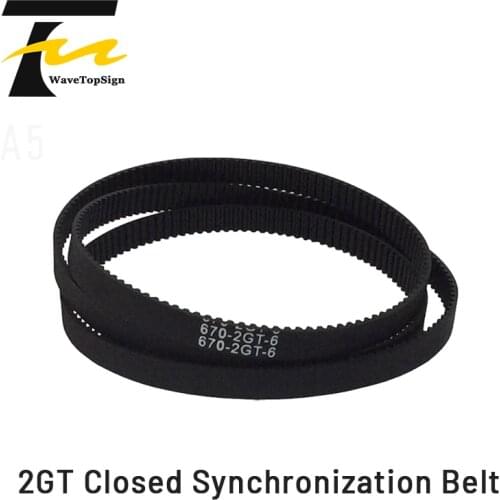 WaveTopSign 3D printer 2GT-6mm Closed loop Synchronous Belt Rubber Transmission Belt GT2 Circumference 110mm 188mm 1220mm