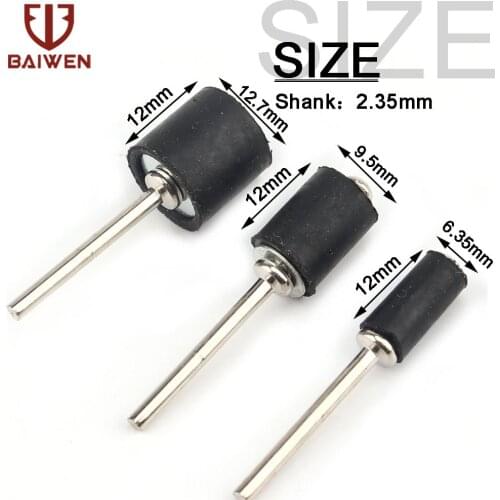 5pcs Drum Sanding Kit Abrasive Tools 2.35mm & 3.175mm Shank Mandrels for Dremel Rotary Tools 1/2, 3/8 & 1/4 inch