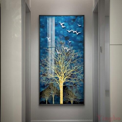 DIY Diamond Painting Abstract Tree Landscape Diamond Mosaic Cross Stitch Diamond Embroidery Bedroom Dinning Room Home Decor