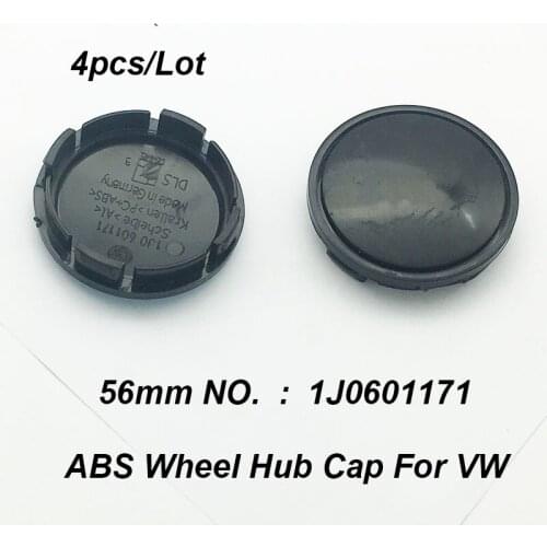 Car Wheel Rim Accessory Wheel Hub Cap 56MM 2.2INCH ABS Black/blue 1J0601171 Dust-proof For Passat B6 B7 CC MK5 MK6 Tiguan