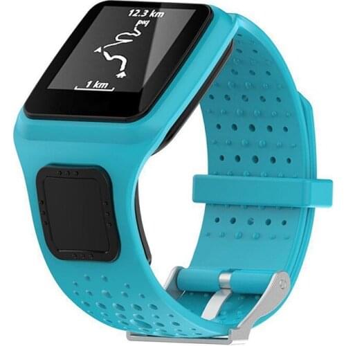 Black / Dark Blue / Sky Blue / Red / Green Sports Silicone Watchband Fashion Casual Replacement Silicone Strap Wrist Str