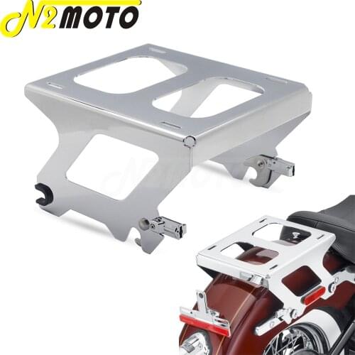 For Harley Softail Heritage Classic 114 Deluxe FLSL FXBB FLDE FLHC Motorcycle Solo Seat Tour Pack Pak Mount Luggage Rack Bracket
