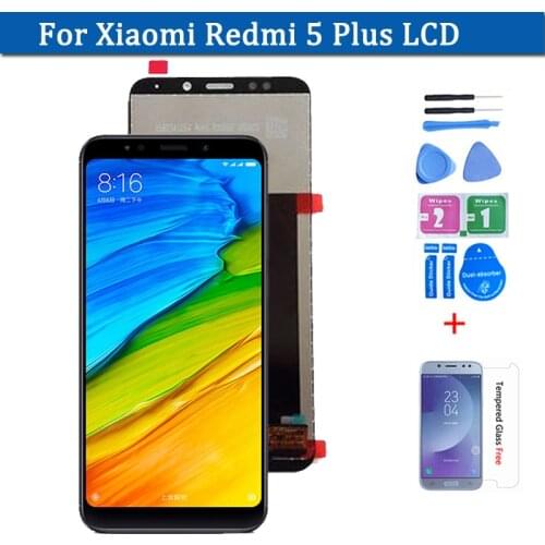5.99 inches Screen For Xiaomi Redmi 5 Plus LCD 10 Point Touches Screen Digitizer Assembly Sensor For MEG7 MEI7 Display Part