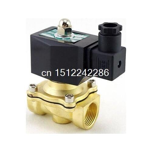 Methane Gas Fuel Propane 2 Ways NC Solenoid Valve 3/4" BSPP Connection 110VAC