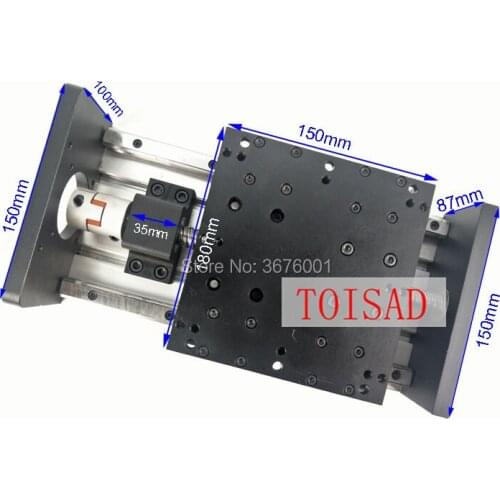 GX150 1605 Ballscrew 500mm Effective Travel Rail Linear Guide Moving Table Slide Module Motion Without Motor CNC Machine