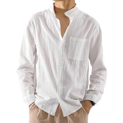 LuckBN Men's Cotton Shirts