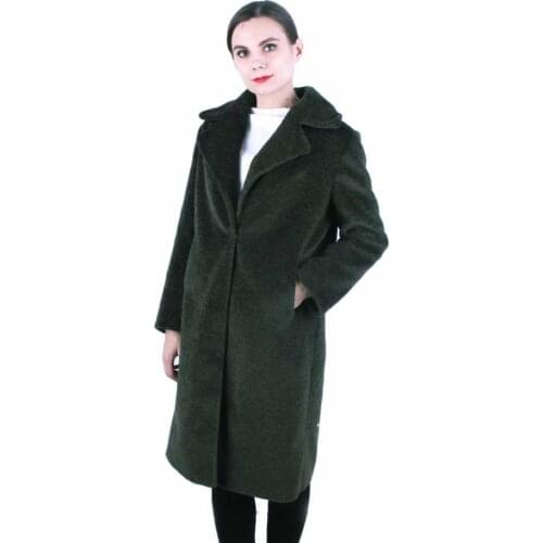Linhaoshengyue Fashion Women Sheeps Cashmere Coat Spring Coat