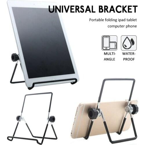 Desktop Metal Steel Multi-angle Non-slip Portable Foldable Adjustable Stand Holder For iPad 2 3 4 Air Mini Tablet Stand Holder