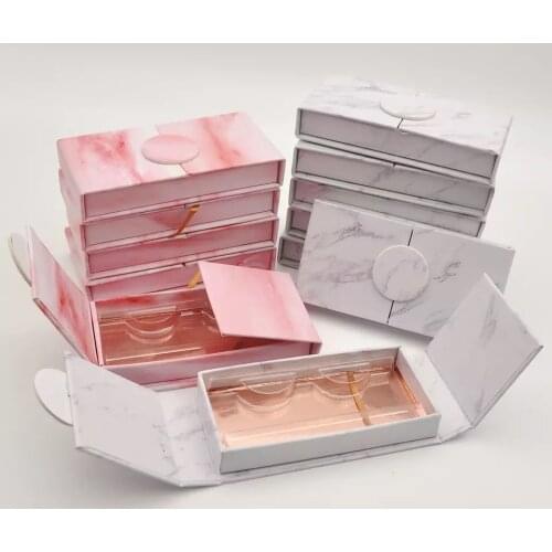 Wholesale False Eyelash packaging box lash boxes package Custom logo Faux cils Mink lashes strip magnetic Book Case bulk Vendors