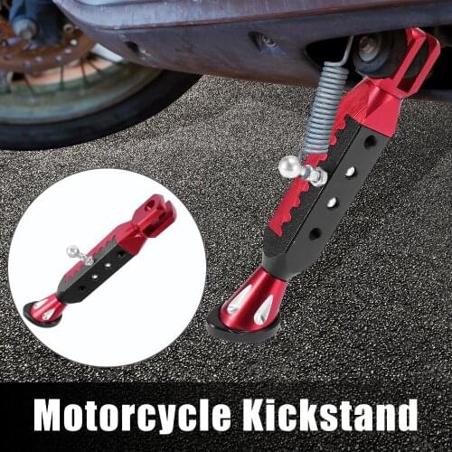 Motoforti Motorcycle Foot Kickstand Aluminum Alloy Durable Side Support Stand Set for Motorcycle