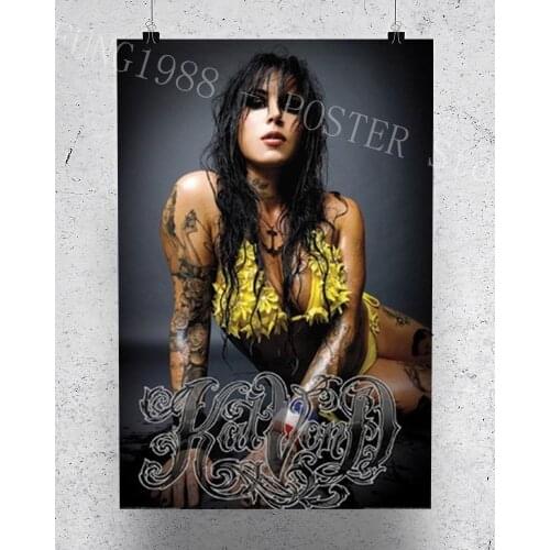 S197 Kat Von D 03 Star Sexy Beautiful Girl Model Wall Poster Prints Silk Art Painting For Home Bedroom Decor Christmas Gift