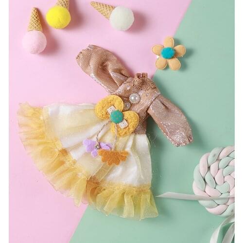 Aidolla DIY 1/6 BJD Doll Clothes Dolls Accessories Movable Joint Princess Dress Casual Girl Toy Gift For DIY Doll/SD Clothes