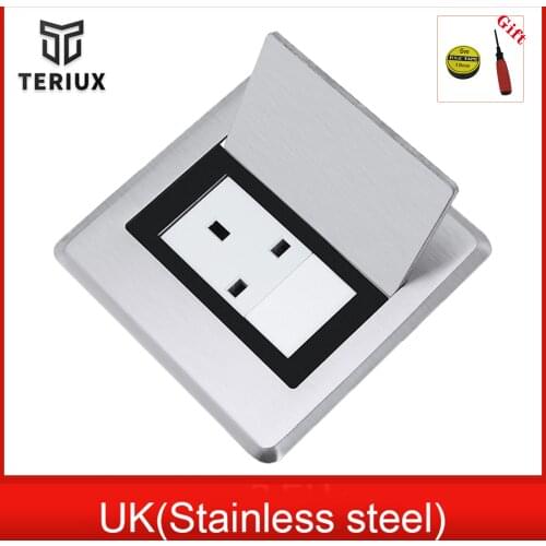 UK power plug outlet high standard built in floor socket box for home use
