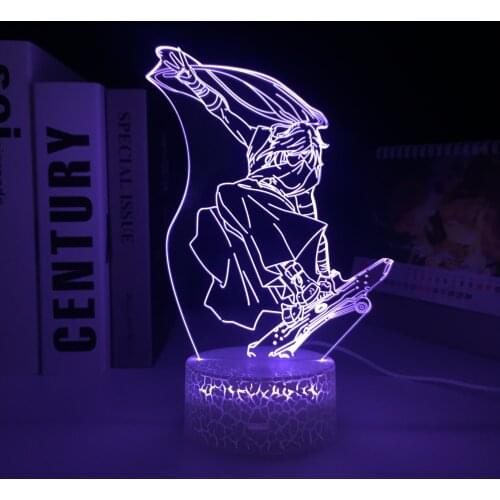 3D LED White Base Lamp Anime SK8 The Infinity Cherry for Bedroom Decor Nightlight Kid Brithday Gift Room Manga Night Light