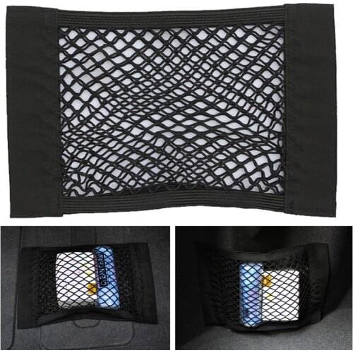 Car Trunk Box Storage Bag Mesh Net Bag 40cm*25CM Car Styling Luggage Holder Pocket Sticker Trunk Organizer