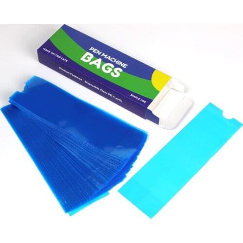 100PCS Disposable Cartridge Tattoo Machine Covers Sleeves Filter Pen Bag Protect Grips Cleaning Supplies Tool