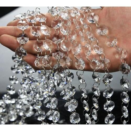 350 meter)High Quality Shining Clear Crystal Beads for Wedding Decoration senyu2409