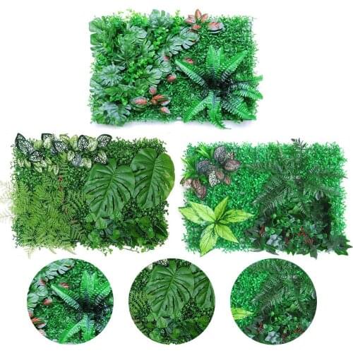 40*60CM Hanging Plants Artificial Greenery Hanging Fern Grass Plants Green Wall Plant Silk Artificial Hedge Plant Fence Screen