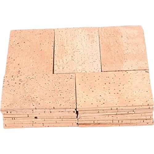 50Pcs Saxophone Neck Cork Sheet 2Mm Soprano Tenor Alto Saxophone Clarinet Joint Natural Neck Cork Sheet Natural Kit
