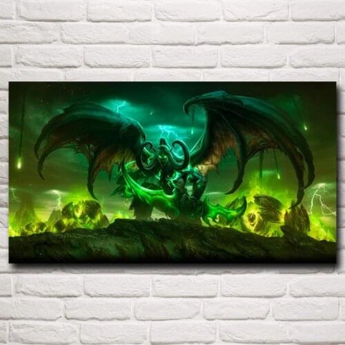 5D diy Diamond Painting World of WoW Illidan Arthas llidan 3d Cross Stitch Full Square diamond embroidery Mosaic Home decor C244