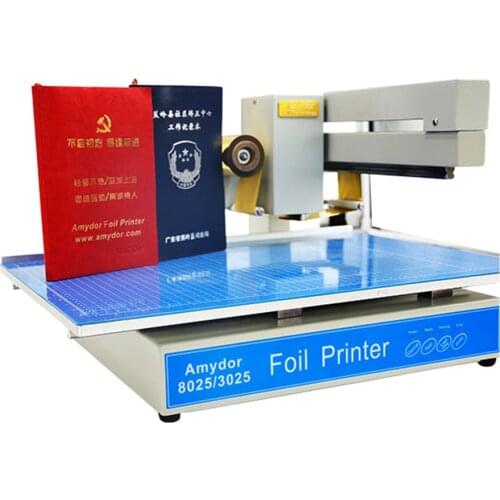 AMD-8025 Hot Foil Stamping Digital Hot Foil Stamping Printer Ribbon Foil Printer for Book Cover, Menu, Calendar, Nonwoven Bag